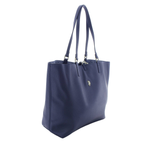 Sac shopping U.S. Polo Assn. avec pochette 08706WVP SB7 couleur Marine, vue de profil
