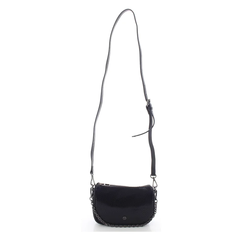 Petit sac porté épaule Mia and Joy effet python MJ2601 NR couleur Noir, vue entière Petit sac porté épaule Mia and Joy effet python MJ2601 NR couleur Noir, vue entière