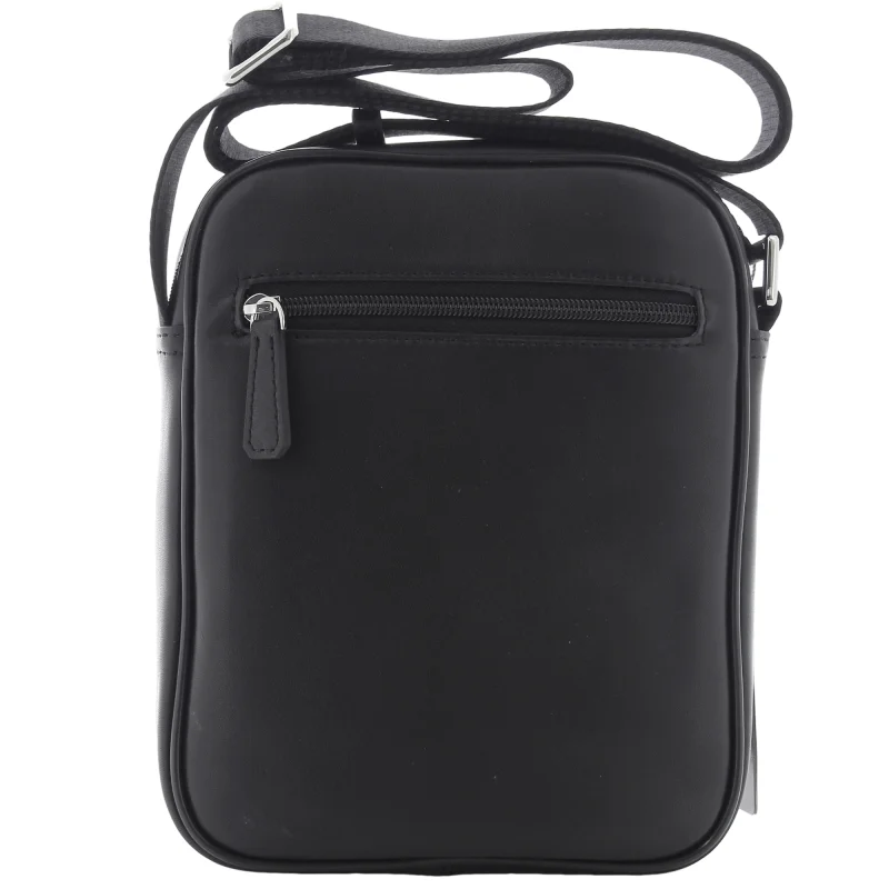 Sacoche David William en cuir D61513NR, couleur Noir, vue de dos Sacoche David William en cuir D61513NR, couleur Noir, vue de dos