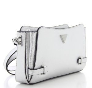 Sac bandoulière Guess Rosalba HWMY965712 SIL, couleur Argent, vue de profil