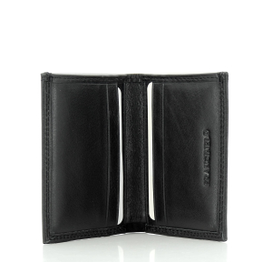 Petit portefeuille italien Francinel en cuir 37910 NR couleur Noir, intérieur