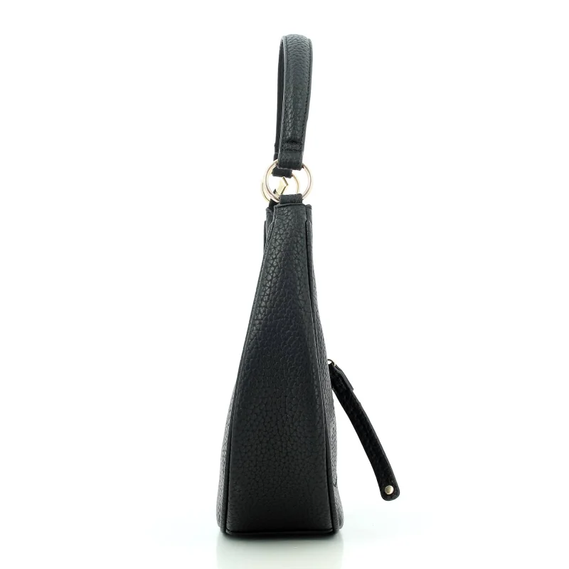 Sac porté épaule Francinel effet grainé Myriam 292513 NR, couleur Noir, vue de côté Sac porté épaule Francinel effet grainé Myriam 292513 NR, couleur Noir, vue de côté