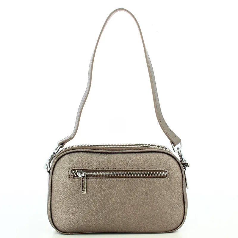 Sac porté épaule Francinel en cuir Félicité 22912 MET, couleur Métallisé, vue de dos Sac porté épaule Francinel en cuir Félicité 22912 MET, couleur Métallisé, vue de dos