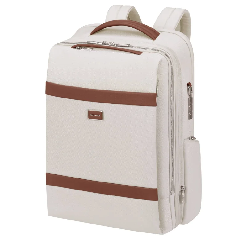 Sac à dos 15.6" Samsonite Image Biz 155347 1451 couleur Ivoire, vue de profil Sac à dos 15.6" Samsonite Image Biz 155347 1451 couleur Ivoire, vue de profil