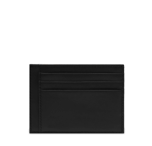 Porte-cartes Lancel 6CC/ID en cuir lisse Leon A14043 JZ, couleur Noir/noir, vue de dos