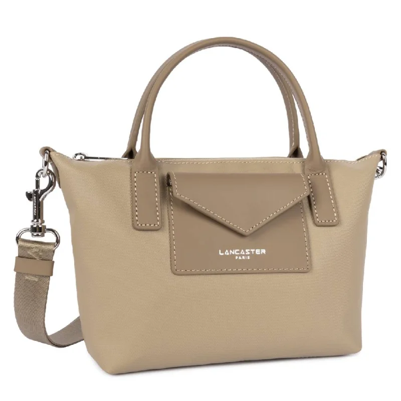 Sac à main Lancaster cabas Storm KBA 516-71 BE/FO couleur Beige foncé, vue de profil Sac à main Lancaster cabas Storm KBA 516-71 BE/FO couleur Beige foncé, vue de profil