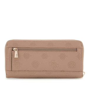 Portefeuille Guess imprimé logo Cresidia II SLG SWPD9888146 DKO, couleur Taupe foncé, vue de dos