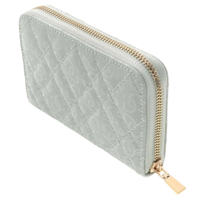 Portefeuille Guess effet matelassé Isemay SLG SWGG962814 LIS, couleur Sauge claire (menthe), vue de profil