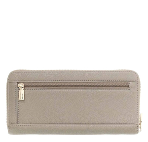 Portefeuille Guess effet grainé Laurel II SLG SWBG7459146 DRT, couleur Taupe foncé, vue de dos