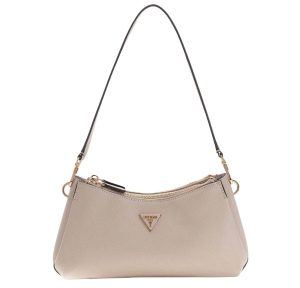 Sac bandoulière Guess effet grainé Noelle II HWZG967273 TAU, couleur Taupe, vue de face
