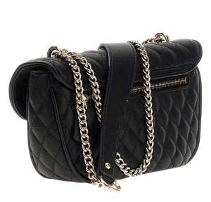 Sac bandoulière Guess effet matelassé Atabey HWQG9894210 BLA, couleur Noir, vue de profil