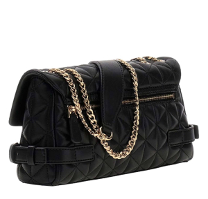 Sac bandoulière Guess à rabat Paisleigh HWQG988321 BLA, couleur Noir, vue de profil