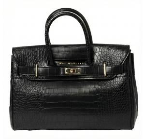 Sac à main Mac Douglas Pyla Meryl façon crocodile XS PYLA-MERY_XS_RC01 Noir