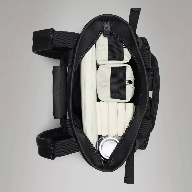 Sac à dos Rains fourre-tout Texel 14240 01, couleur Noir, ouvert Sac à dos Rains fourre-tout Texel 14240 01, couleur Noir, ouvert