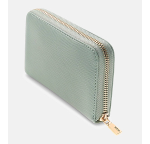 Portefeuille Guess effet grainé Serenova SWZG8091140 LIS couleur Vert clair; vue de profil