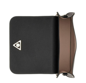 Sac bandoulière Guess avec rabat Meridian II HWBG697420 BLA couleur Noir; ouvert