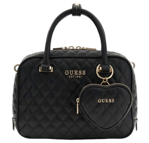 Sac à main Guess matelassé Atabey Box HWQG989405 BLA, couleur Noir, vue de face