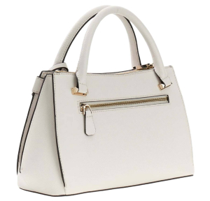 Sac à main Guess effet grainé Serenova HWZG809105 LTA, couleur Blanc crème, vue de profil
