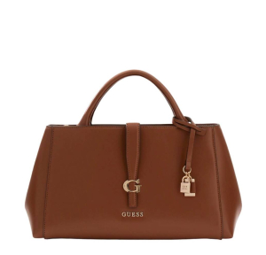 Sac à main Guess avec charm Carrie HWVG989606 COG couleur Cognac, vue de face