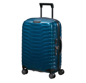 Valise à 4roues Samsonite extensible Spinner 158191 1686 couleur Bleu pétrole, vue de profil