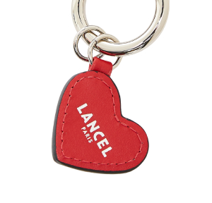 Porte-clés Lancel coeur personnalisable Charms A11175 IR, couleur Rouge de Lancel, vue de près