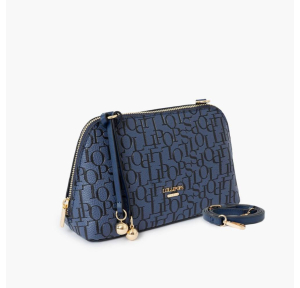 Sac bandoulière Lollipops effet grainé Sanja S310028 1 couleur Bleu, vue de profil