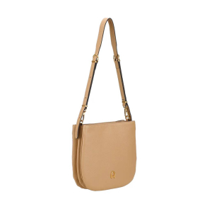 Sac bandoulière Arthur & Aston en cuir de vachette Camille A203E-13 NATU, couleur Naturel, vue de profil