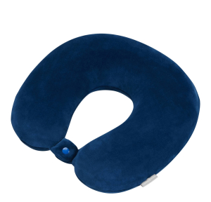 Oreiller de voyage Samsonite à mémoire de forme Ta Révolution 155598 1549, couleur Bleu nuit, vue de profil