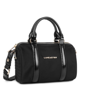 Petit sac polochon Lancaster Zippé S Basic Ana 510-101-NOIR, vue de profil