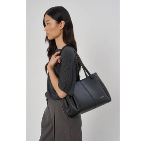 Sac cabas Lancaster en cuir Sierra Haus 538-011 NOIR couleur Noir; porté