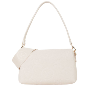 Sac bandoulière Valentino Bags Samba Re VBS8ZG14 991, couleur Ecru, vue de face avec bandoulière supplémentaire