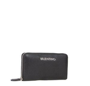 Grand Porte-monnaie Valentino Bags zippé Divin VPS1R4155G 001, couleur Noir, vue de profil
