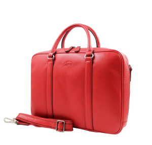 Sac porte document / ordinateur Francinel Zarkava 9066-RGE, couleur Rouge, vue de profil
