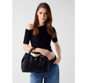 Sac porté main Guess avec bandoulière Darcy Logo HWBG991406 BLA couleur Noir, porté