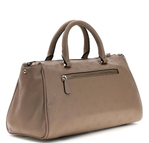Sac à main Guess imprimé logo Anise HWPD991607 DKO, couleur Logo taupe foncé (taupe), vue de profil