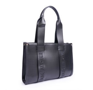 Sac cabas Mac Alyster Basic Clover KSI-221-NOIR côté