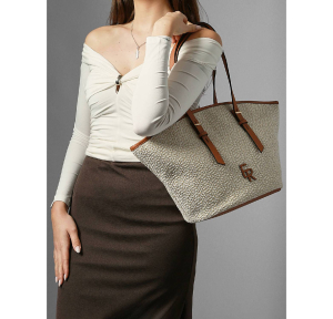 Sac porté épaule Etrier Camargue ECAM168L 709111, couleur Camel, porté