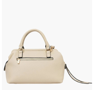 Sac à main Lollipops effet grainé M Soni S310057-1, couleur Ecru, vue de dos