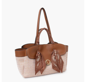Grand sac porté main et épaule Lollipops Sade S310259-1, couleur Camel, vue de profil