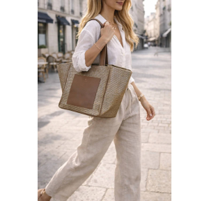 Grand porté main en polyester Giuliana MJ2634-MET, couleur Métallisé, porté