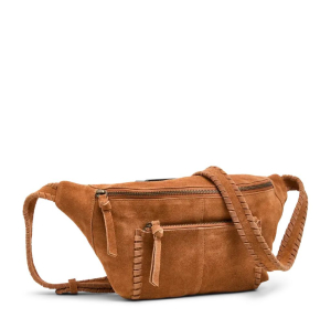 Sac banane Pieces Salli en cuir façon nubuck 17156627 Whiskey Brown (Marron) côté