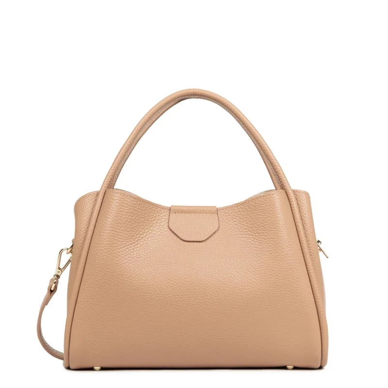 Sac à main Lancaster M Ida Double 470-84 NA/ CH BE couleur Naturel - In - Beige, vue de dos Sac à main Lancaster M Ida Double 470-84 NA/ CH BE couleur Naturel - In - Beige, vue de dos