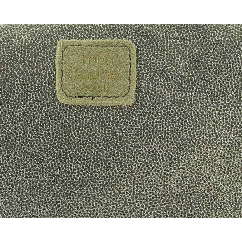 Sac bandoulière Mila Louise avec chaine 16064AR5 60 couleur Kaki, vue de près Sac bandoulière Mila Louise avec chaine 16064AR5 60 couleur Kaki, vue de près