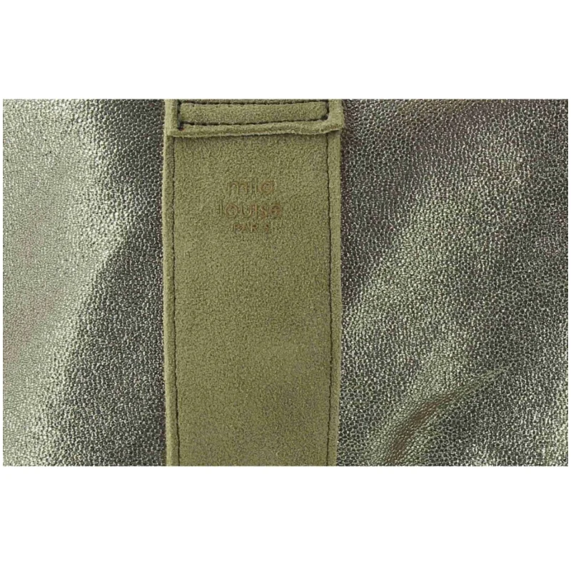 Sac shopping Mila Louise zippé 20204AR5 60 couleur Kaki, vue de près Sac shopping Mila Louise zippé 20204AR5 60 couleur Kaki, vue de près