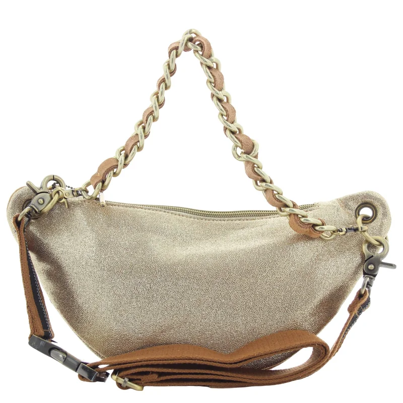 Sac banane Mila Louise porté épaule 23689AR5 42, couleur Ambre, vue de dos Sac banane Mila Louise porté épaule 23689AR5 42, couleur Ambre, vue de dos