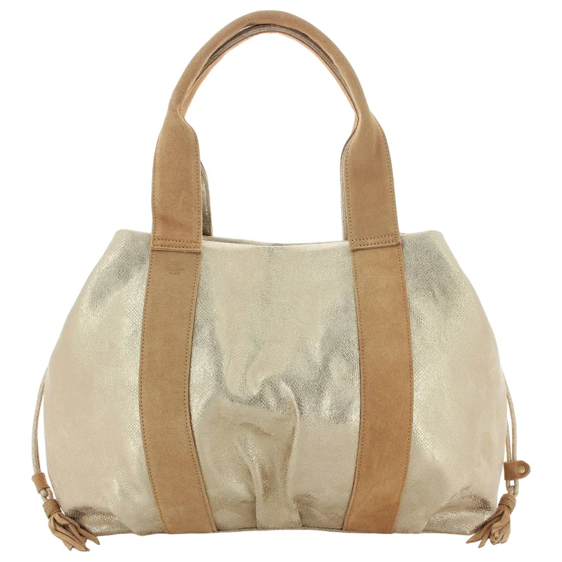 Sac porté épaule Mila Louise motif façon reptile 20204PG2 18, couleur Camel, vue de dos Sac porté épaule Mila Louise motif façon reptile 20204PG2 18, couleur Camel, vue de dos