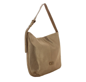 Sac porté épaule Mila Louise en cuir 23047XC 57 couleur Bronze, vue de profil