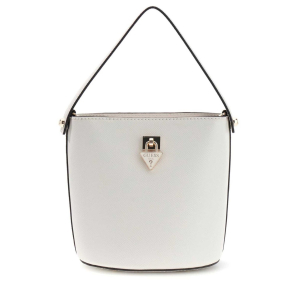 Sac bandoulière Guess effet grainé Patsie HWZG991903 OFF, couleur Blanc crème, vue de face