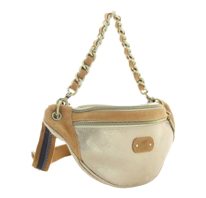 Sac banane Mila Louise Petra PG2 métallisé 23689PG2-18 Camel côté