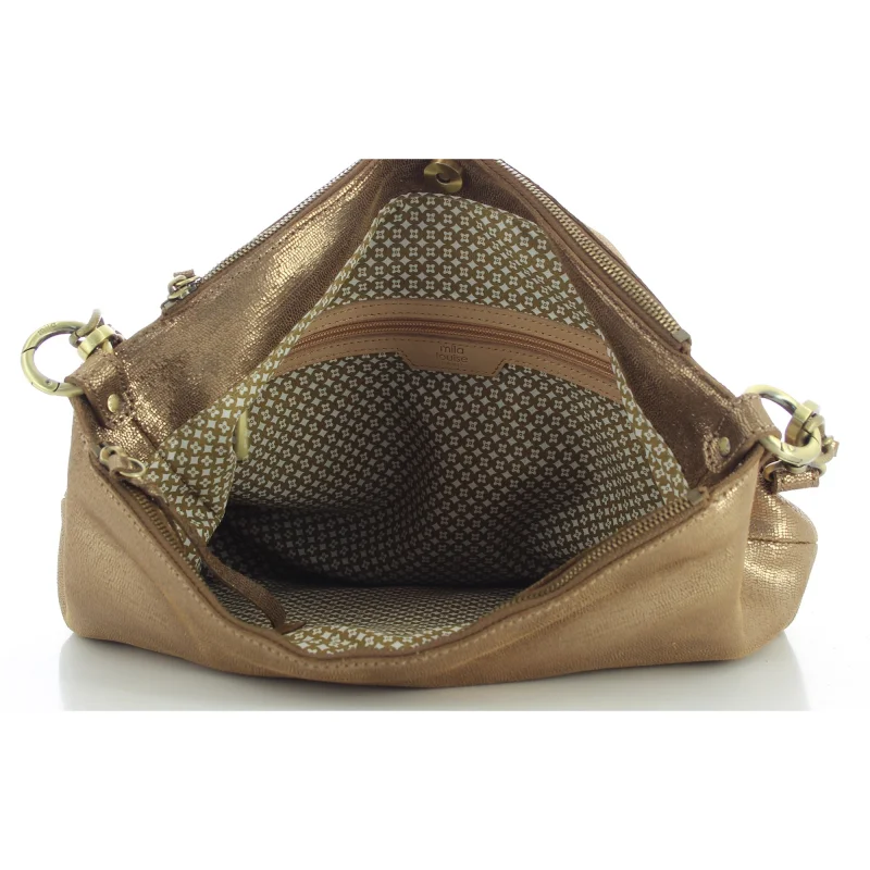Sac porté épaule Mila Louise Noeli RX cuir texturé 3822RX-57 Bronze intérieur Sac porté épaule Mila Louise Noeli RX cuir texturé 3822RX-57 Bronze intérieur